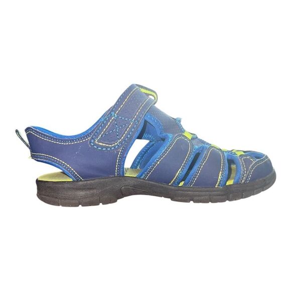 Falls Creek Boys Summer Outdoor Beach Sports Closed-Toe Sandals Blue Sz 2 EUC - Picture 4 of 9
